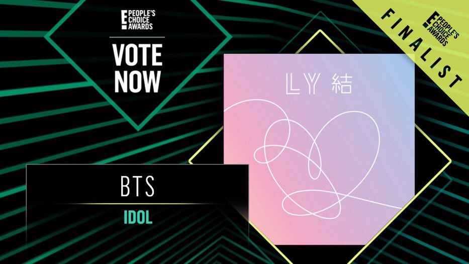 hphungkc's tweet photo. RT and tweet #PCAs #IDOL #BTS #TheSong to vote for @BTS_twt as Best Song at People's Choice Award 2018 https://t.co/uSlCmPHBCY