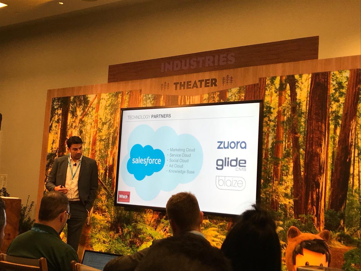 nickyoc1's tweet photo. Great presentation from @dhaman CTO @WhichUK @Dreamforce on lessons learned from their digital and publishing transformation, includes @Zuora as a technology partner! #salesforce https://t.co/b8J8shpwZR