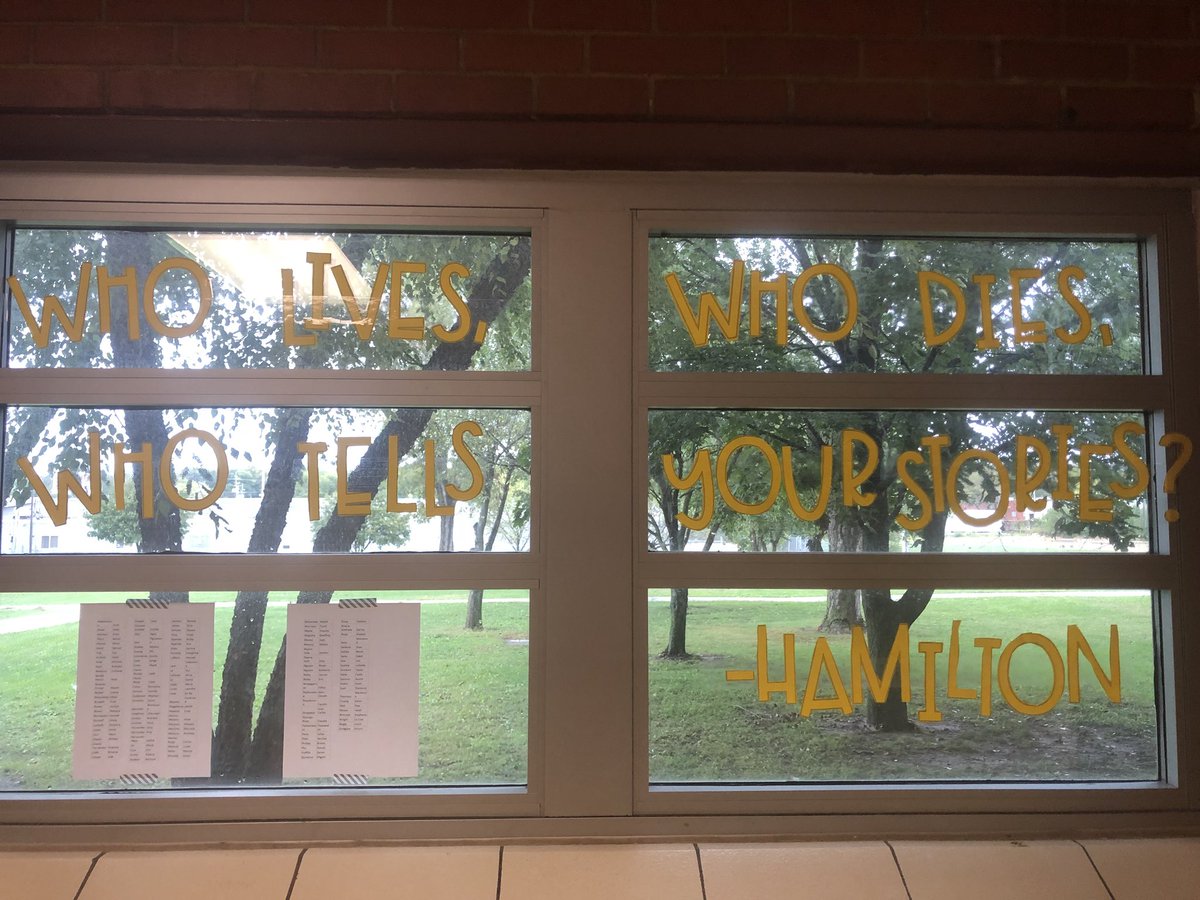 LoriBonnstetter's tweet photo. @DM_North @nhspolarbears  The ‘official’ Hamilton Go List is posted! Final step is district permission slip and Jimmy Johns order. https://t.co/XrUDbzriue