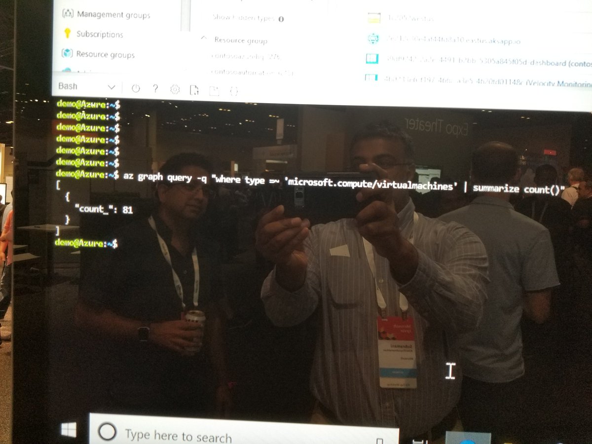 asubmani's tweet image. OMG the #azuregovernance team just dropped this amazing feature. It's called #Azureresourcegraph. Advanced analytics in the cloud shell! Thanks .@chiragg4u for the demo.