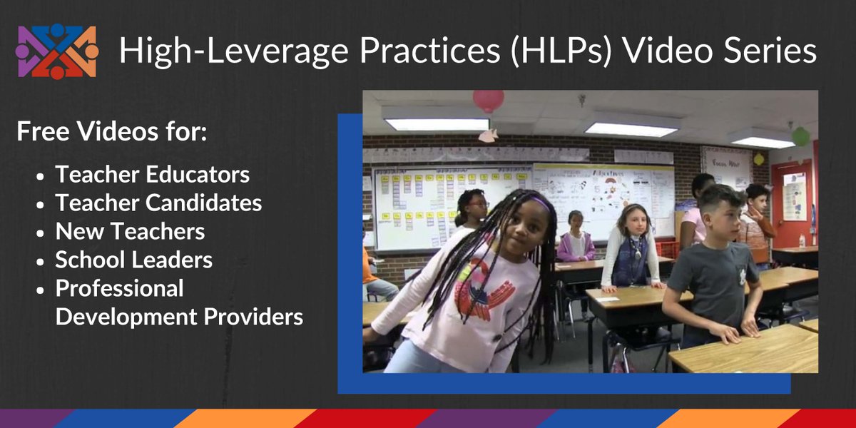 CECMembership's tweet image. Have you watched the new HLP videos yet? They feature research-based practices, are filmed in diverse contexts, and vetted by researchers/content experts. bit.ly/hlp_intro #HighLeveragePractices