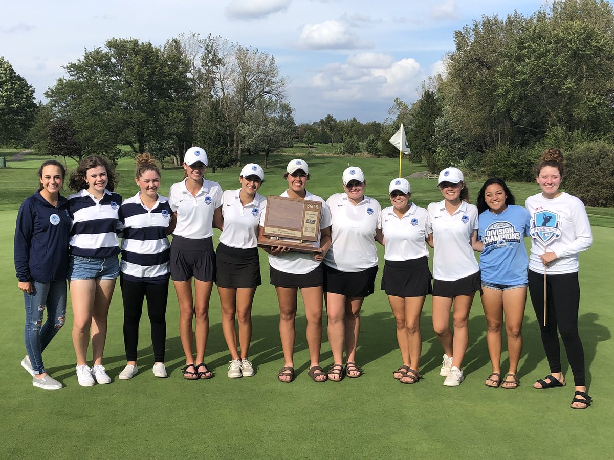 ProspectGGolf's tweet photo. Congratulations to the Prospect Knights for winning the 2018 MSL East Division Championship! Very proud of everyone involved with the Girls Golf Program. Let make some noise this post season! https://t.co/FCYOIS83b9