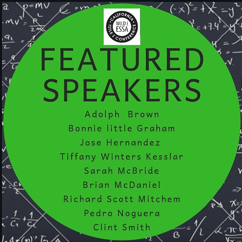 Featured Speakers Announcement "Wild About ESSA" cde.ca.gov/sp/sw/t1/ticfe… #CATItle1Conf