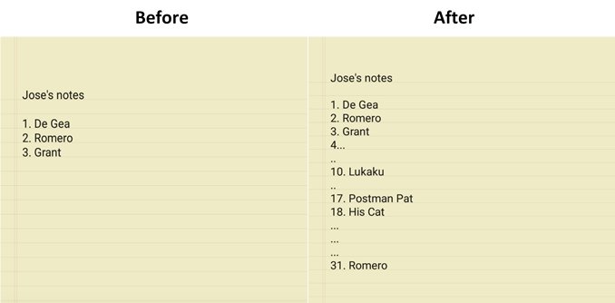 infunfinity's tweet photo. They found #JoseMourinho's notes before and after the #Romero red card.
#leegrant #Derby #MUFC #CarabaoCup #MUNDER https://t.co/QooRtvk8Tz