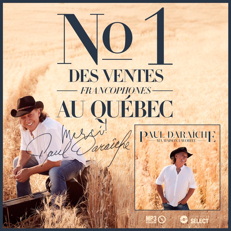 # 1 des ventes francophones au Québec!

Merci...

Cliquez sur le lien pour l'acheter sur iTunes &gt;&gt;&gt; apple.co/2p67IM7
#country #mamaisonfavorite