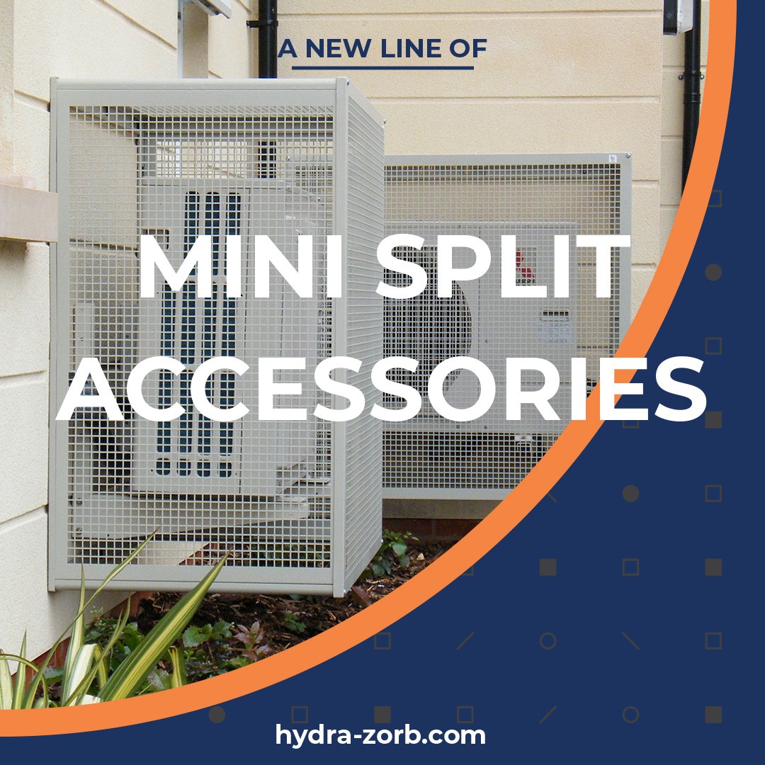 HydraZorb's tweet photo. Mini Split Accessories are here! We are pleased to offer a new line of mini-split accessories for the mounting and protection of ductless mini-split systems. Learn more https://t.co/Tj98erxeBo 
#hvac #VRF #VRV #HVACR #newproducts #innovate https://t.co/vwhwHW1KWk