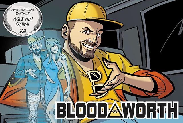 Daniel Corey’s screenplay Bloodworth is a semi finalist at the <a href="/austinfilmfest/">Austin Film Festival</a> !! Here is the comic version of me scheming evil in my Marty McFly suit. <a href="/thedangerkatt/">Daniel Corey</a> @darkhighwayfilms