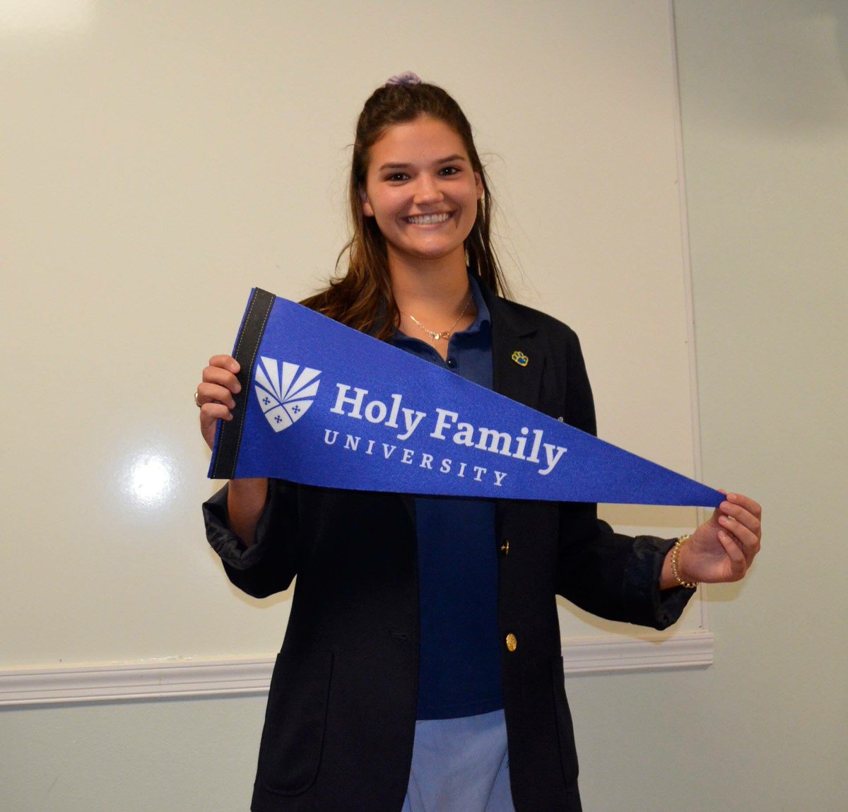 NAZ_Pandas's tweet photo. Congratulations to our seniors who participated in the @HolyFamilyU Instant Decision Day today at Nazareth.  Nearly 50 of our seniors participated in and were accepted to Holy Family University throughout the school day. https://t.co/MvtJZbL2FF