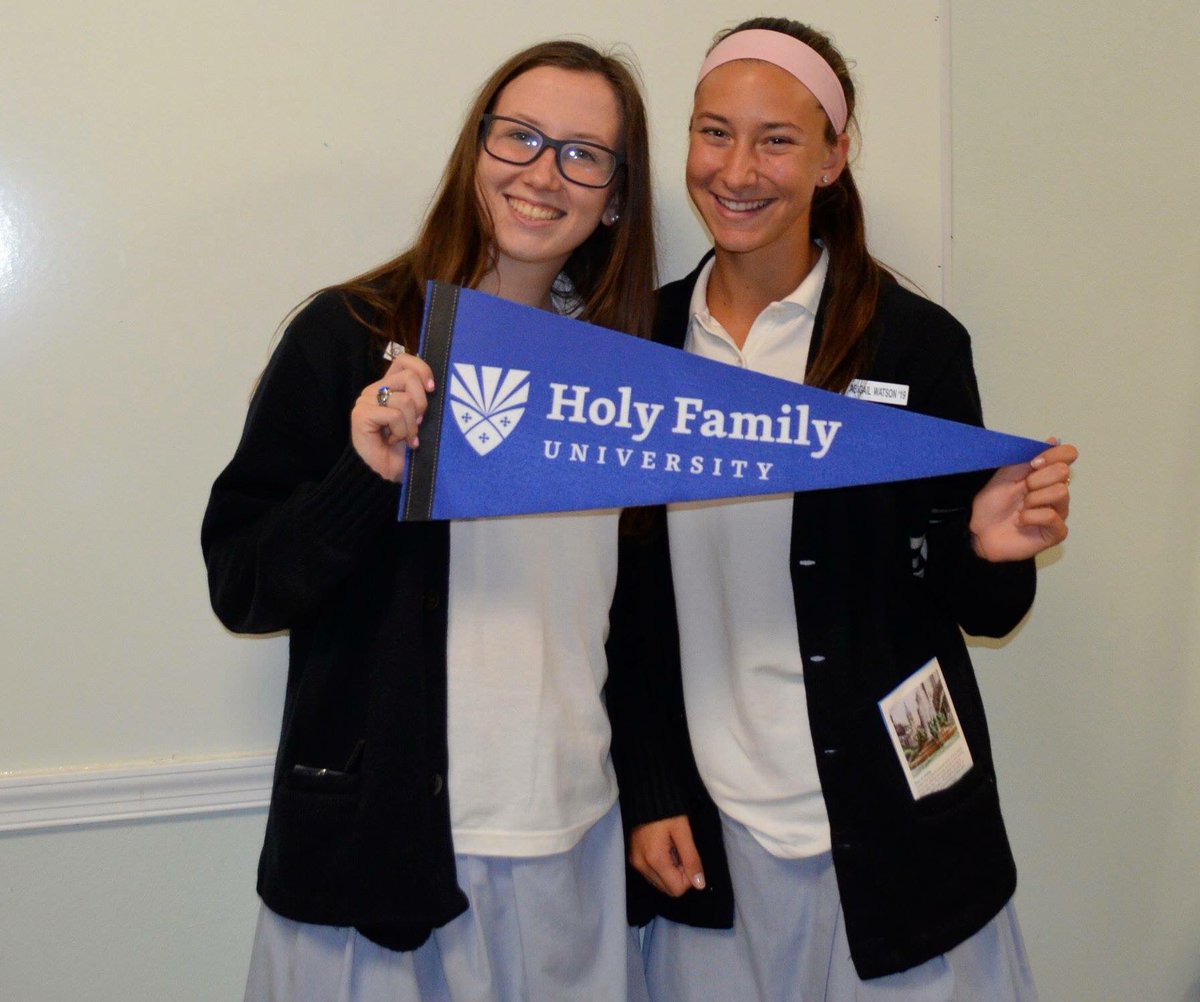 NAZ_Pandas's tweet photo. Congratulations to our seniors who participated in the @HolyFamilyU Instant Decision Day today at Nazareth.  Nearly 50 of our seniors participated in and were accepted to Holy Family University throughout the school day. https://t.co/MvtJZbL2FF