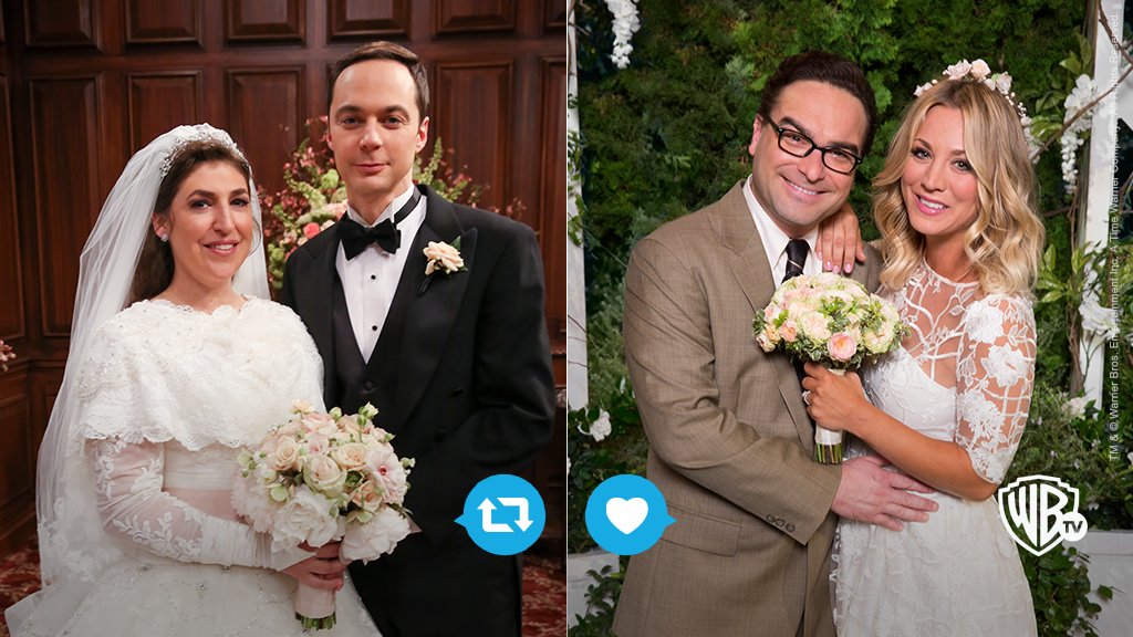 WarnerChannelLA's tweet photo. ¿Cuál fue tu boda favorita? ♥ #BigBangTheory https://t.co/Ci9tuO05pk