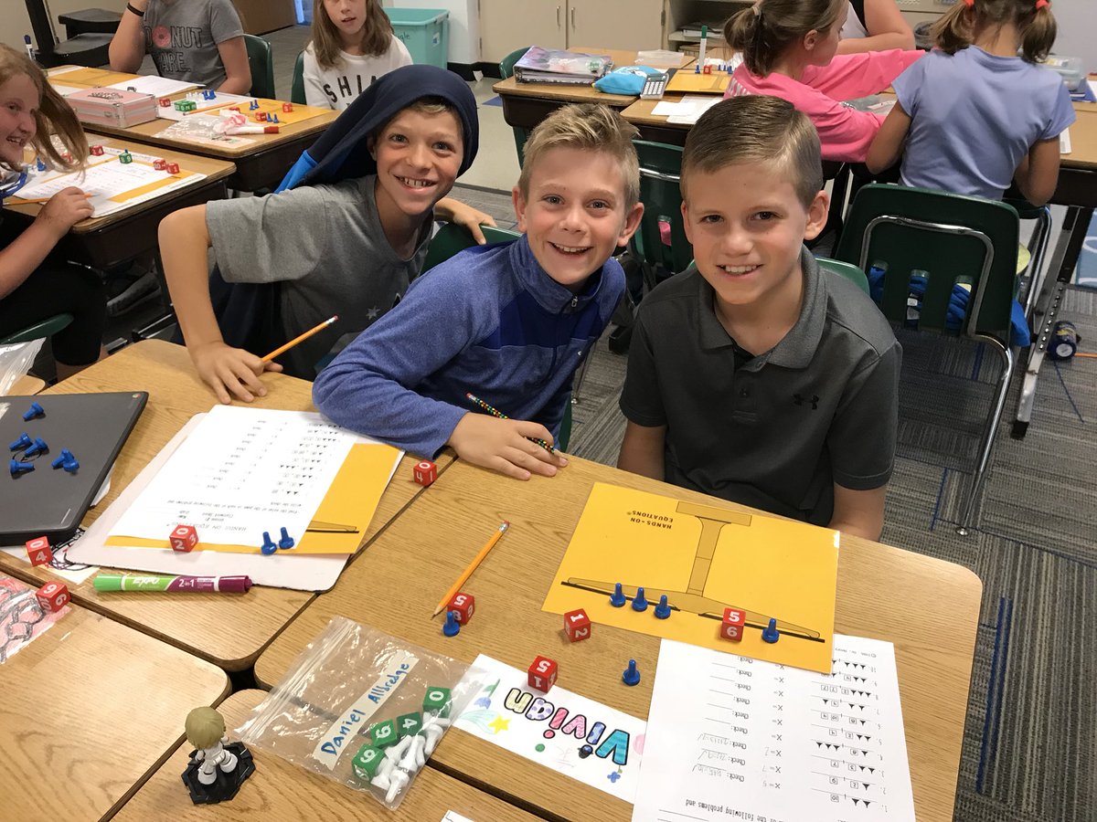 MrsStrigle's tweet photo. These mathematicians are super excited about Hands On Algebra! #PreAlgebraRocks https://t.co/z2ygHBQ1ju