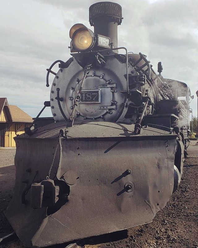 SangreNHA's tweet photo. Morning sun falls on Cumbres and Toltec Steam Engine. The power of this machine in person can take your breath away. C&amp;T Narrow Gauge Railroad is a National Historic Landmark located in the Sangre de Cristo National Heritage Area. #sdcnha #fall #fallinco… https://t.co/LolBCqFY58 https://t.co/pMKvJzZreM