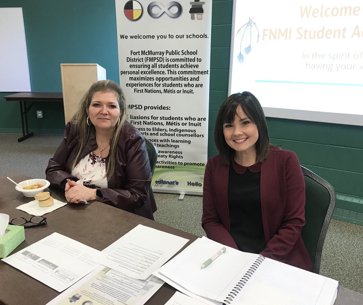 #FNMISAC met today to continue their trailblazing in their education and success for indigenous students. So proud of their accomplishments.  <a href="/FMPSD/">Fort McMurray Public School Division</a> <a href="/indigenousFMPSD/">Indigenous FMPSD</a> <a href="/LindaMywaart/">Linda Mywaart</a> @Pollicracker <a href="/DougNicholls2/">Doug Nicholls</a> <a href="/jjvelvet/">Angela Adams</a> <a href="/StephenDroverAB/">Stephen Drover</a> <a href="/SolangeM_FMPSD/">Solange Maher</a>
