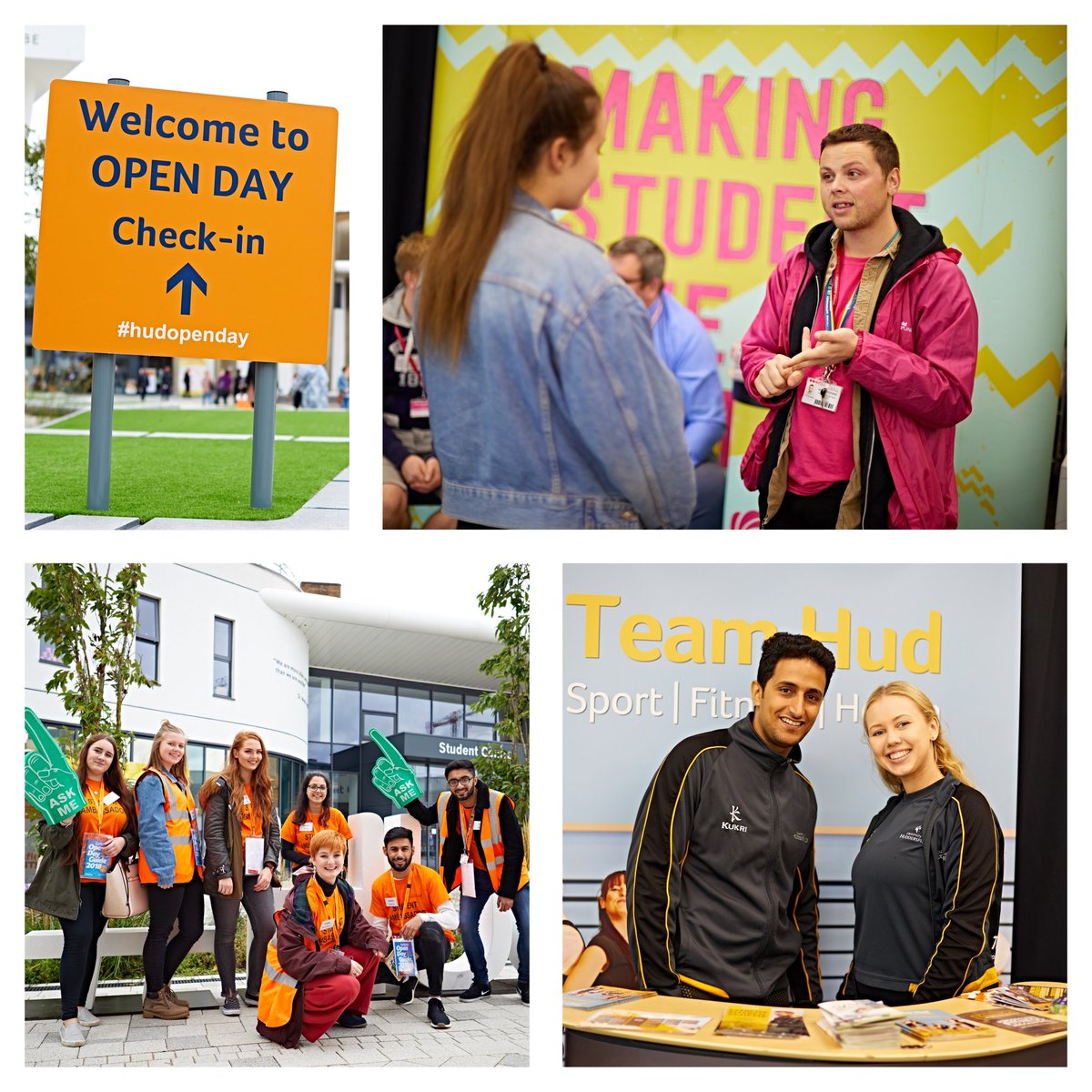 HuddersfieldUni's tweet photo. Thanks to everyone who joined us at #HudOpenDay on Saturday! We hope you enjoyed your visit and exploring campus. If you couldn't make it this time, you're very welcome to join us on Saturday 20 October. Sign up here 👉  https://t.co/1W38eRP3s0 https://t.co/7eODTobSke