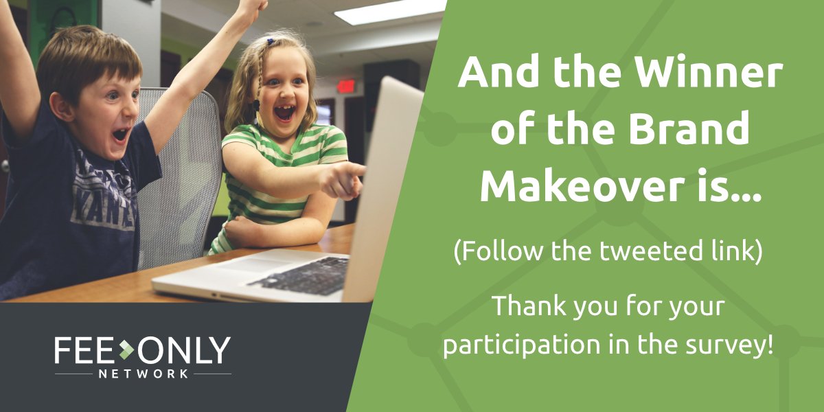 Thank you to all the <a href="/xyplanning/">XYPlanning</a> members that took our survey.  Follow this link to see if you won the Branding Makeover worth $2,000!  advisorology.com/survey/  New website services from Advisorology (parent company of FeeOnlyNetwork.com) will launch in late 2018 #xypnlive
