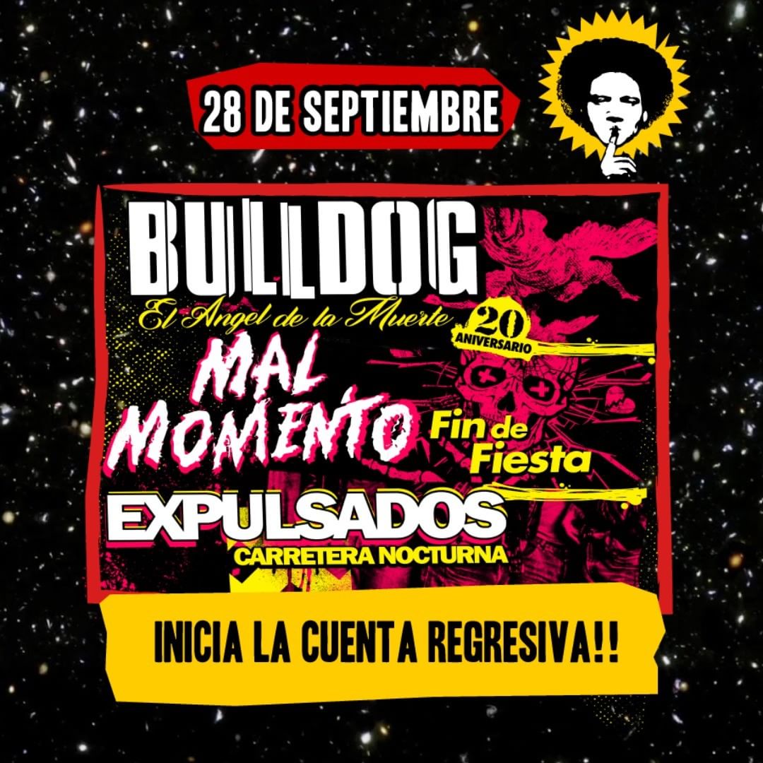 eltiracables's tweet photo. 🚨#Sorteo🚨
🔥Se viene una @FiestaClande EXPLOSIVA🔥
#ClásicosDelPunk con @BULLDOGPUNK, @malmomentoHD y @expulsados
¡¡Y tenemos entradas para regalarte!!🎉😱

Participás haciendo:

⚠️ RT a este tweet 
⚠️ Mencioná a todas con quién te gustaría ir a verlos

#FiestaClandestina https://t.co/5cHbFUWCoR