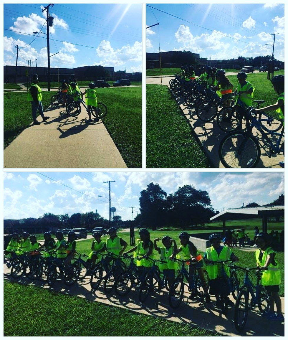 #AEYL and New #BikeClubMcKinney at JW Webb Elementary!
