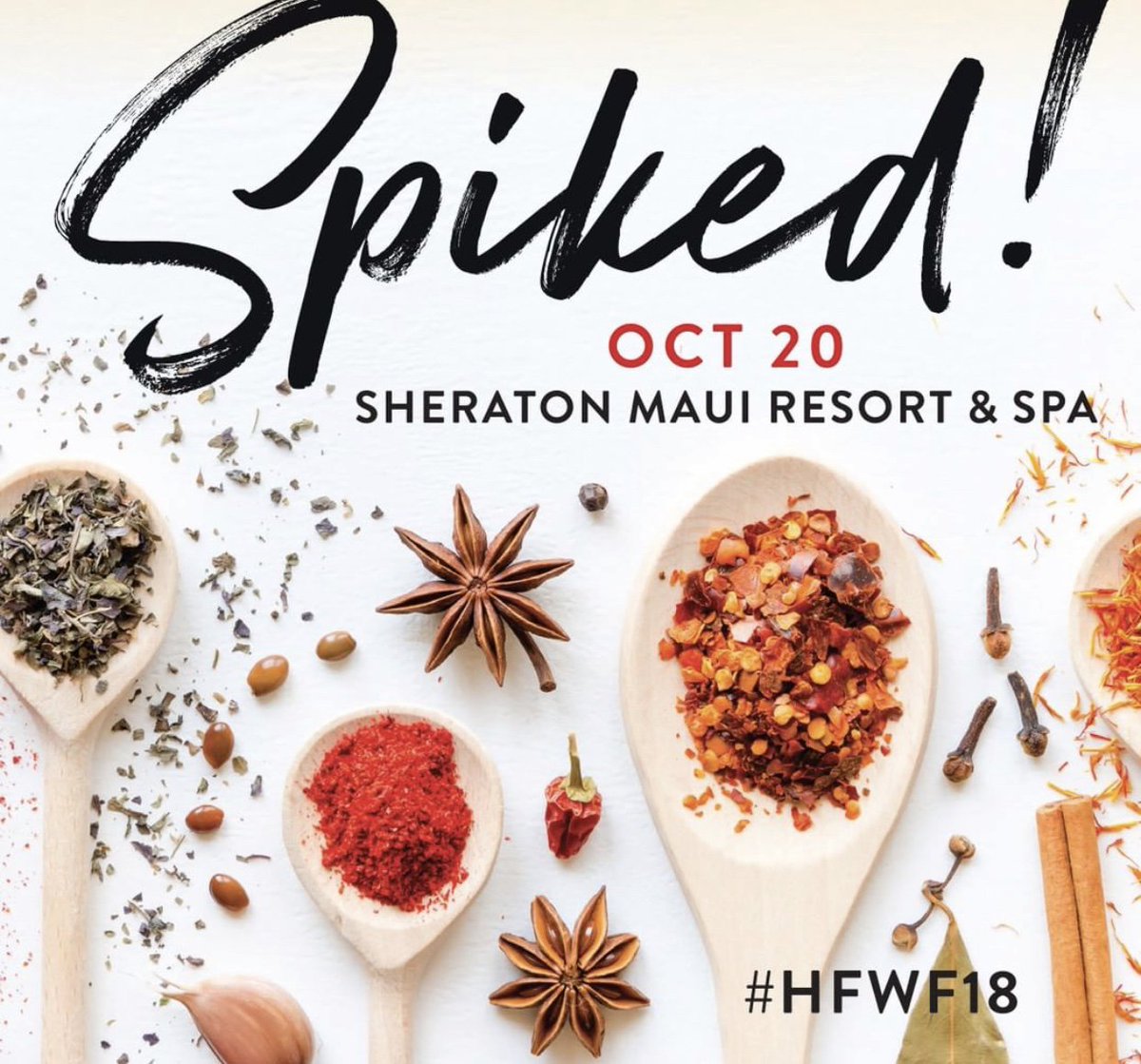 Join 13 distinguished chefs as they push their seasoning to the limit at Hawaii Food and Wine Festival Ka’anapali’s Spiked! <a href="/SheratonMaui/">Sheraton Maui Resort</a> on 10/20/18 🍷 @hifoodwinefest #kaanapali #maui #hawaii  ow.ly/dlJY30lYoxn