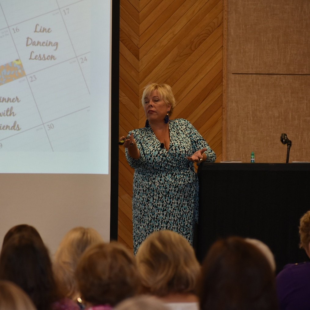 CCWCFresno's tweet photo. "Your goals are just as important as your mammogram!" @DianneCallahan is giving us the inside scoop on Getting More FUN In Your Life! #HappeningNow #CCWC18 https://t.co/ocGY5m3kg9