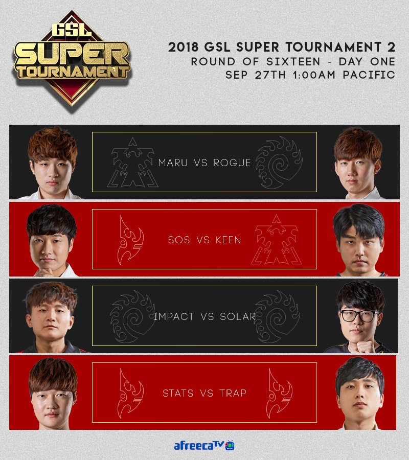 2018 GSL Super Tournament 2 1. nap