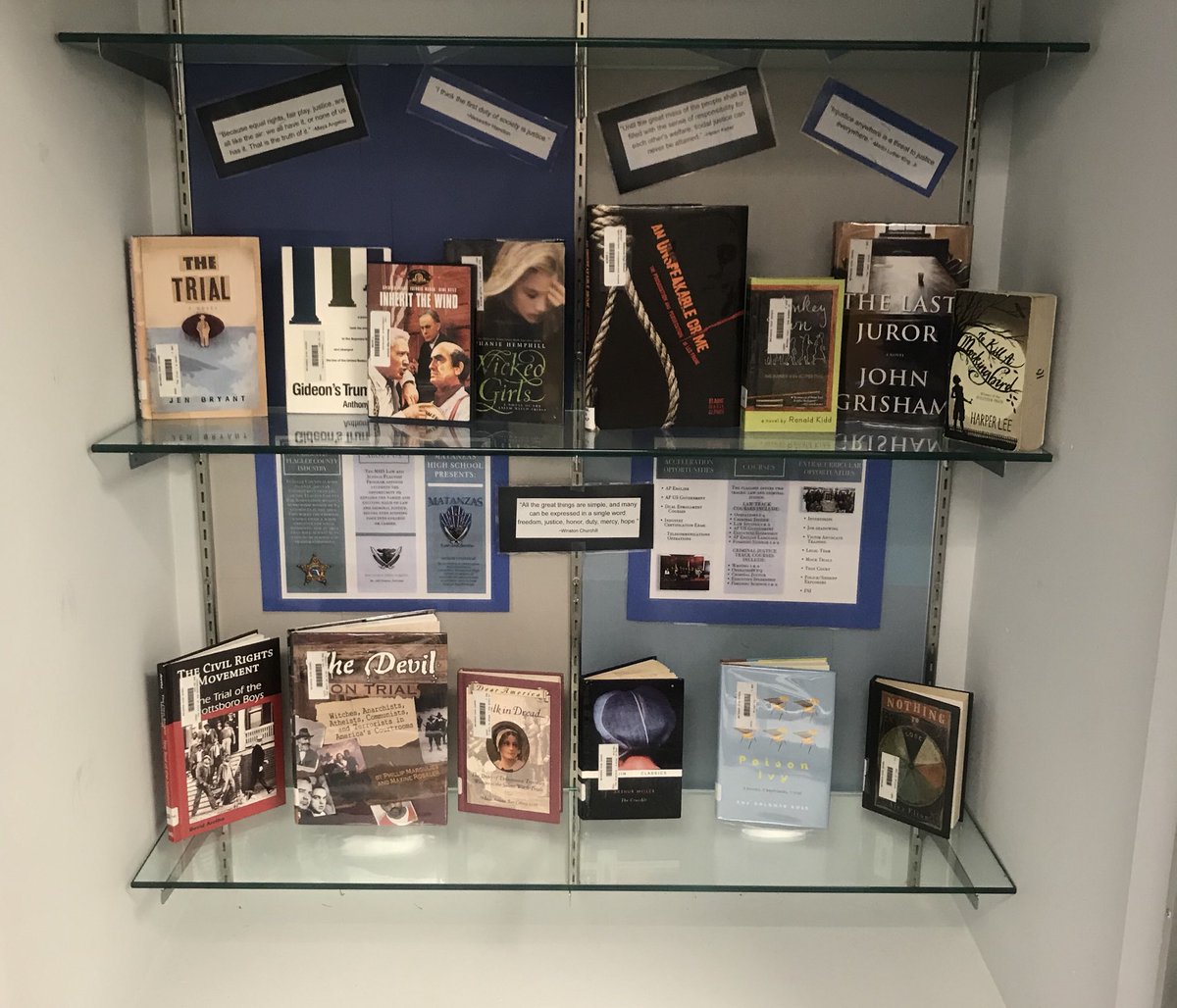 Big thanks to Mrs. Brandner &amp; her amazing Students for helping to promote literacy within our Law &amp; Justice Flagship @MHSPirateNation