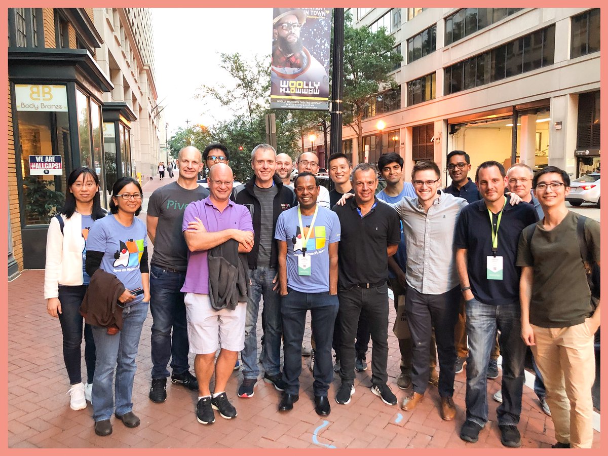 asirselvasingh's tweet image. Meet The Spring on Azure team @s1p @RockClimberT @HuruliS @ddoshi24 @nikmd23 @Matthew_Dyt @XiaokaiHe @martinlippert @andy_clement @akalirong @jasonfreeberg @david_syer @sabbyanandan @z_oleg @snicoll @YaweiW #JavaOnAzure #azure
