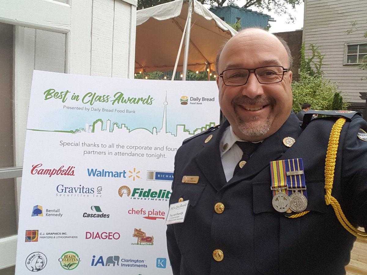TroyVO22's tweet photo. Proud to be attending the Daily Bread Food Bank's "Best in Class" awards. Congrats to all the nominees and recipients. #feedtoronto #stpatsfooddrive #torontoparamedics https://t.co/8eJ4aXBU9O