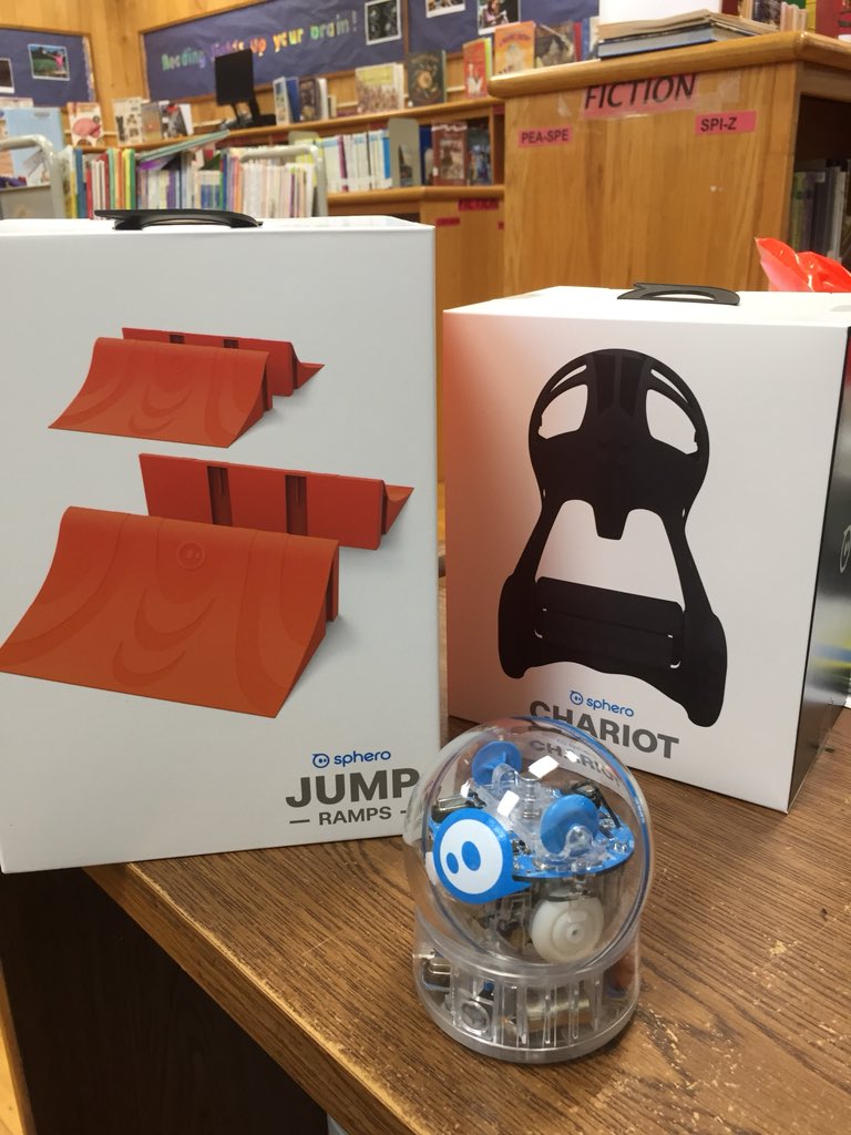 LIN_Library's tweet photo. Exciting addition to our Makerspace! Thinking time with the Sphero would be a great #ReadingIncentive 😏 https://t.co/yk96zPPi4w