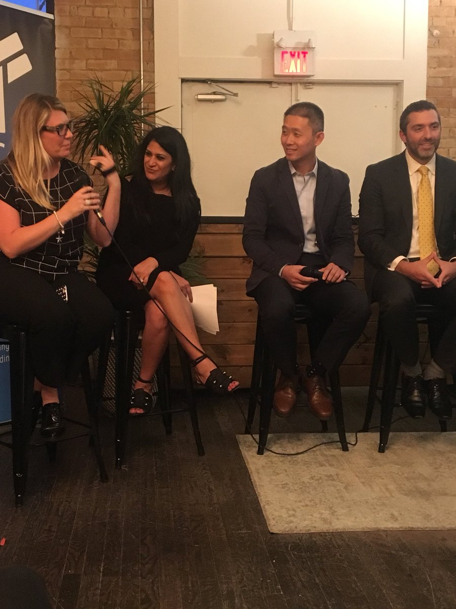 sunirachaudhri's tweet photo. What is #blockchain ? @AdrienneBatra is determined to get to the bottom of it! @crypto_chicks panel tonight #smartwell #Crypto https://t.co/O6YLcwPB9F