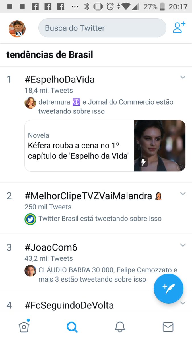 joaodamoedo's tweet image. Já estamos em 3º lugar no Trending Topics!
Compartilhe a #JoaoCom6% para chegarmos ao primeiro lugar!