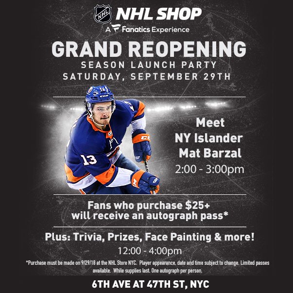 The NHL Store in New York City, for hockey fans 