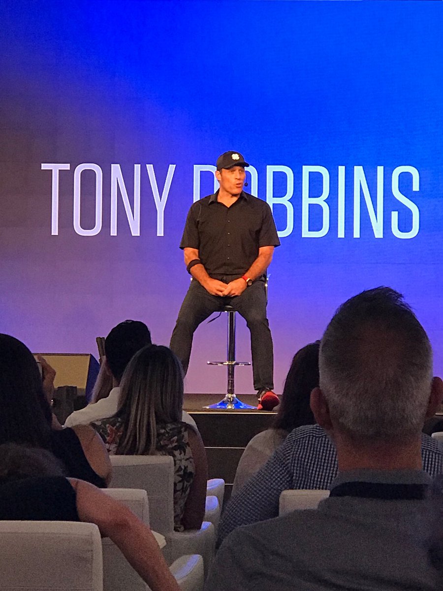 PerryMiele's tweet photo. We just had Tony Robbins do the closing Key Note at BrandWeek conference. He was inspirational and Brilliant. Perfect close to a great conference discussing the future of Brands in the new digital world. #brandweek #adweek https://t.co/x7p1XTA6WG