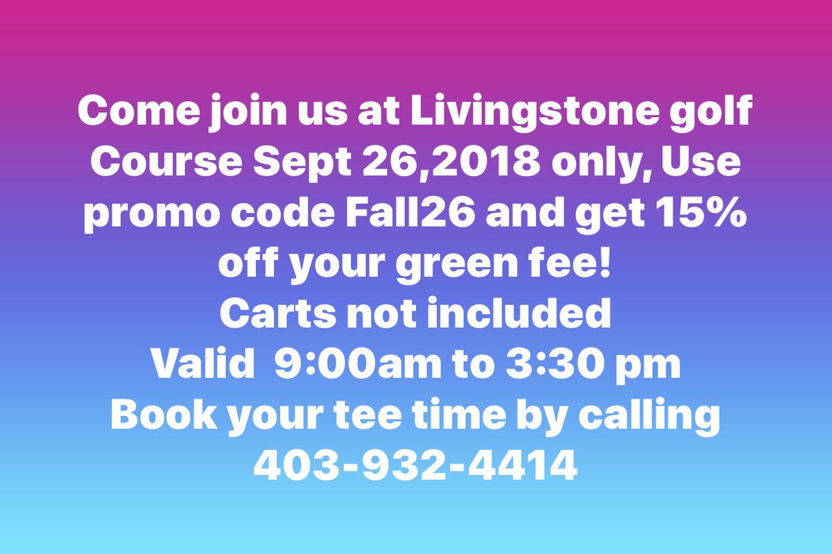 LivingStoneGolf (@livingstonegolf) on Twitter photo 
