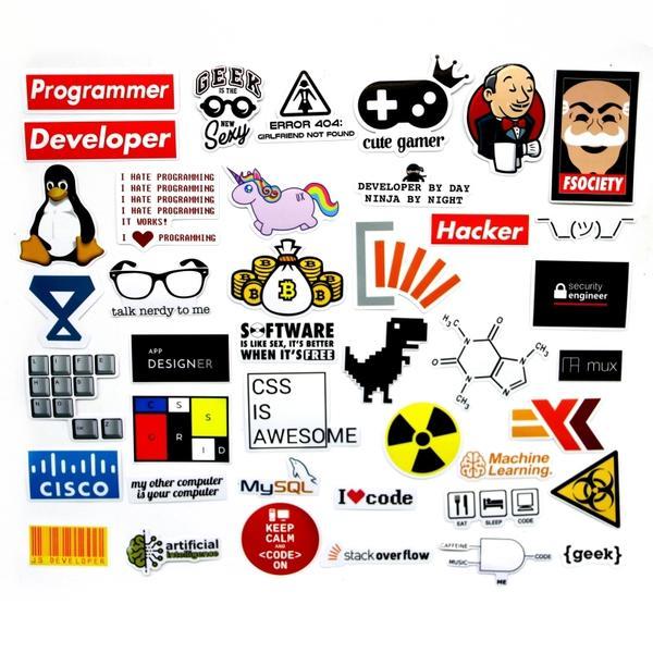 nerd4lifestudio's tweet image. #nerd4life #lolmeansshare ift.tt/2xLq8GP &amp;gt;40 PCS Programmer Funny Stickers