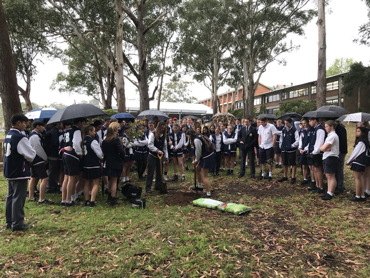 In an emotional gathering, Year 12 have paid tribute to their classmate Archie Galbraith, who passed away under tragic circumstances last year, by planting a tree in his honour and memory.