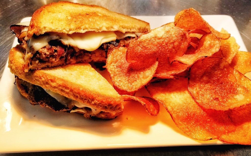Come by for lunch for the sandwich of the week: Patty Melt!