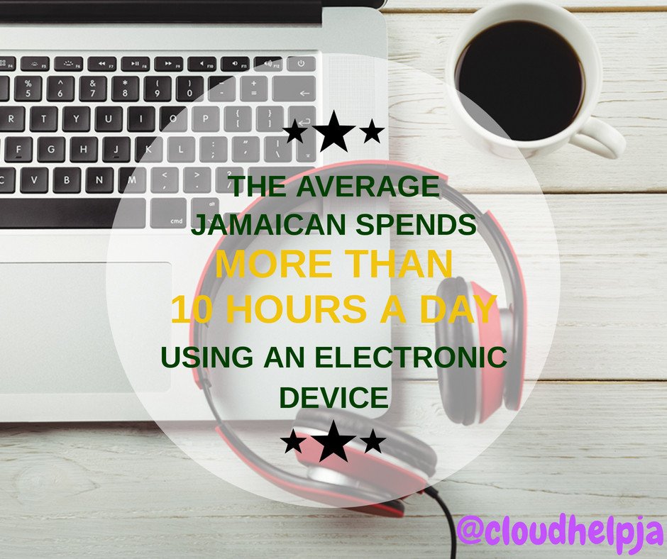 cloudhelpja's tweet image. The average #jamaican spends over 10 hours on their electronic devices. Becoming Tech Savvy give a way to communicate faster with people on their busiest days. #cloudhelp #cloudhelpvirtualsolution #bosslady