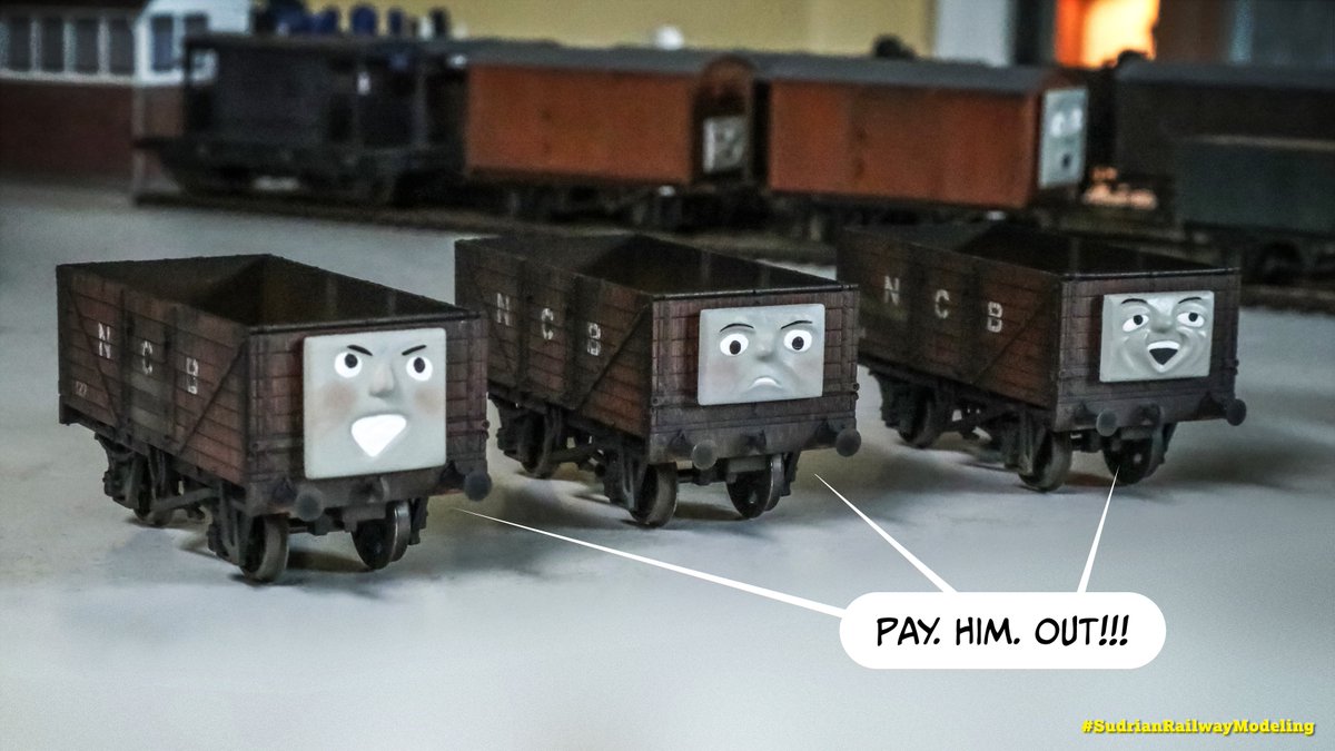 Totally chuffed. I finally decided to budget a large batch of <a href="/Seth24Dav/">Seth24Dav</a>'s faces to use for my custom wagon projects. I'm happy with how they're turning out &amp; trying different looks from various #ClassicThomasAndFriends seasons. 🖌️

Keep a look-out for Troublesome Truck posts!