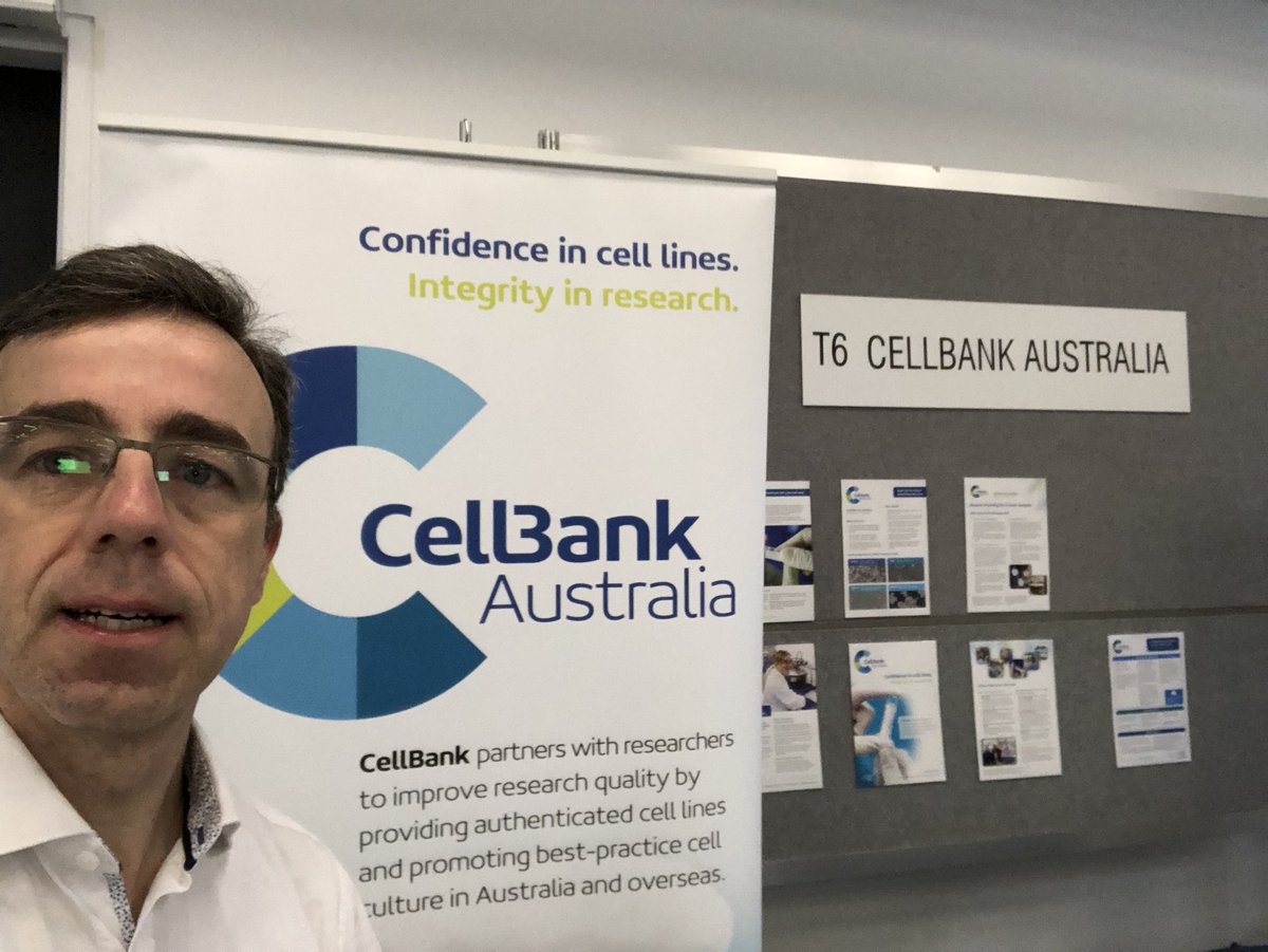 dcapslock's tweet photo. Here with @cellbankaus at #combio2018 Cone and visit us! #medicalresearch #goodcellculture #misindentifieddcelllines #reproducibleresearch https://t.co/cXs74VetdT