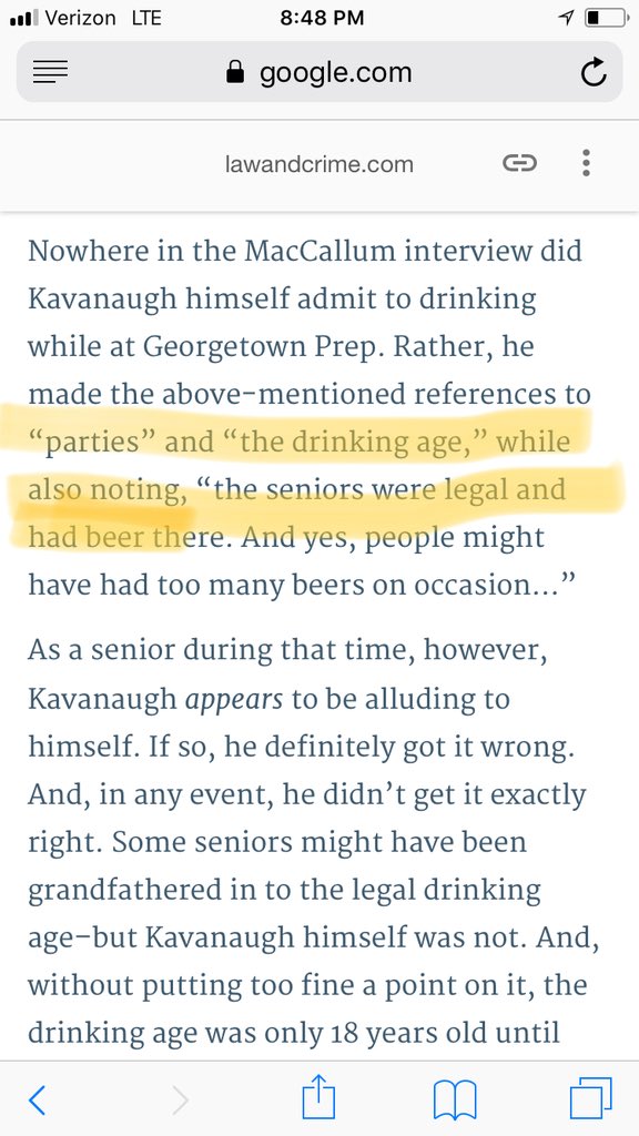 rollin_fatty's tweet image. This is what I saw. He was saying there was always beer because seniors could buy it. He didn’t say he didn’t drink illegally...