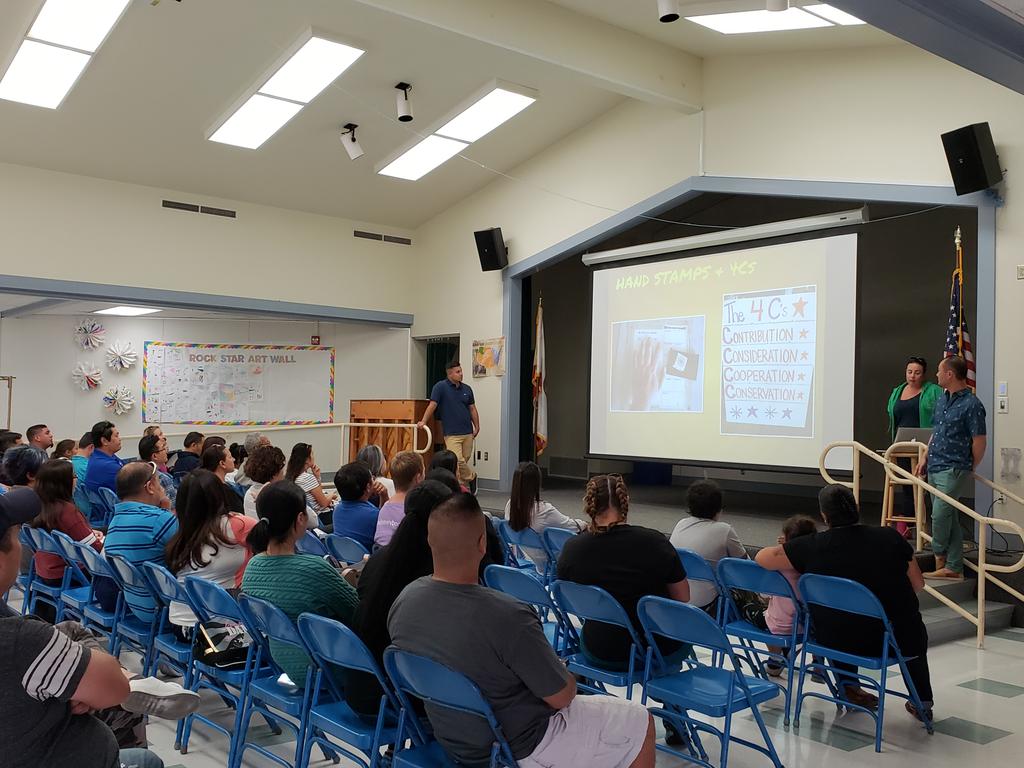 Let's get packing.  Parent meeting happening now for our 5th grade parents to prepare for science camp #nobleelementary #ngss #outdoorschool