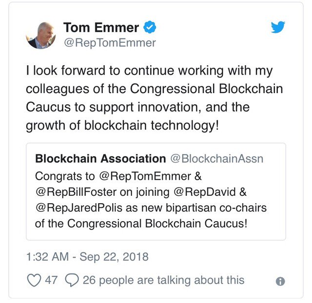 NischalShetty's tweet image. There&apos;s a politician in the US who wants the government to introduce pro crypto regulations so that private sector companies participate and progress in this blockchain revolution. That&apos;s great news and hope our government takes similar initiatives 👍

 #isupportcrypto