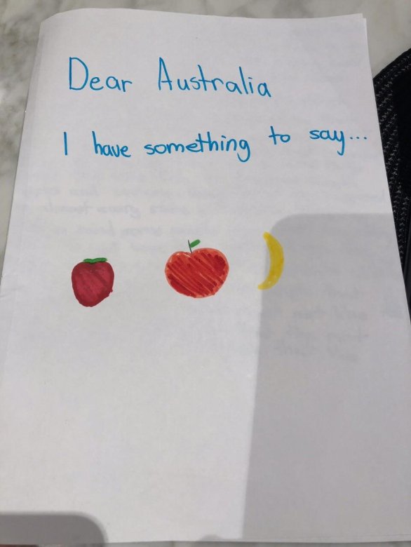 abclandline's tweet photo. 9-y-o April has a message for Australia. She wrote this letter after watching the news and her parents couldn't help but share. #inspiring
#smashastrawb #Aussiefarmers
📷: Ed Kim https://t.co/8FcipLGm3l