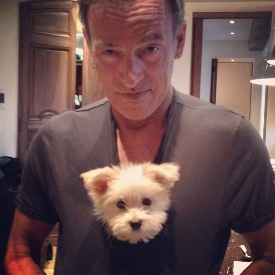 Bruce Springsteen y su perritu
Happy birthday boss 