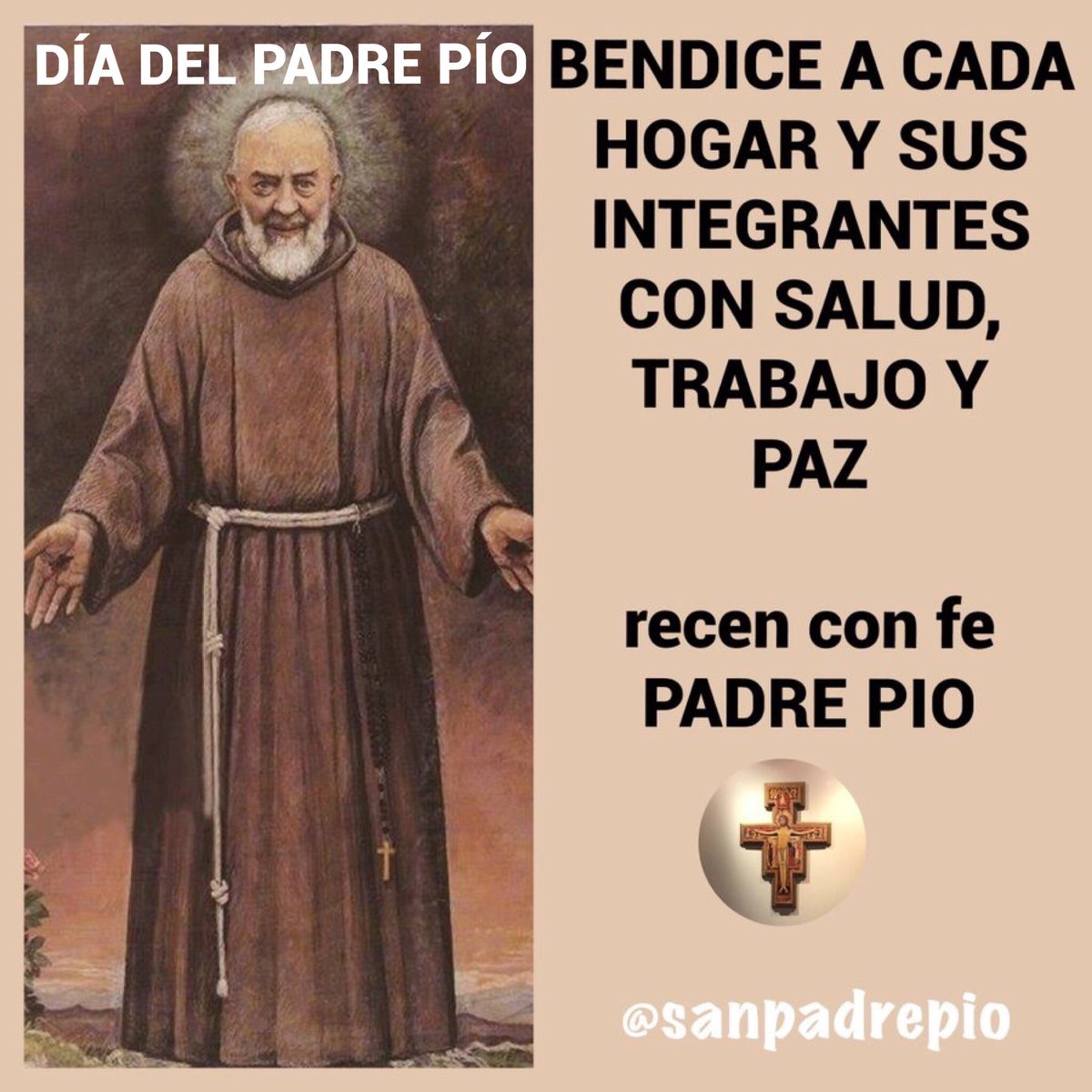 sanpadrepio's tweet photo. Reza, espera y no te preocupes .   La preocupación es inútil . Dios es misericordioso y escuchará tú oración .      SAN PADRE PÍO            ( feliz día del santo de las estigmas ) https://t.co/C5EaaYEFvh
