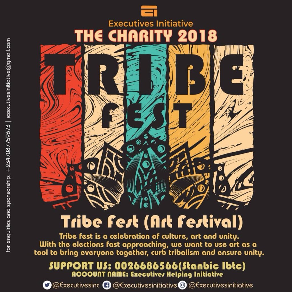 Iamafodam's tweet image. LET’S CURB TRIBALISM AND ENSURE UNITY! Cc @Executivesinc #TheCharity2018