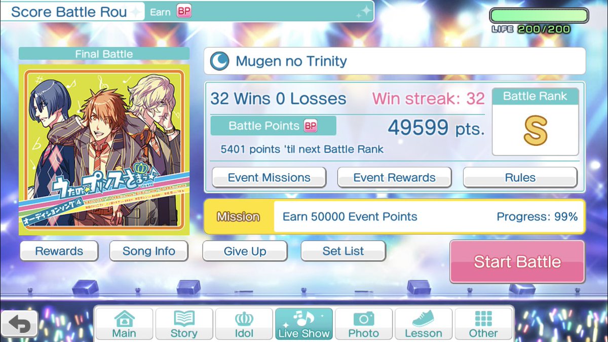 im_sherryl_'s tweet photo. Highest win streak ever ٩( 'ω' )و
#shininglive #utapri #scorebattle https://t.co/hIk8ksjYSY