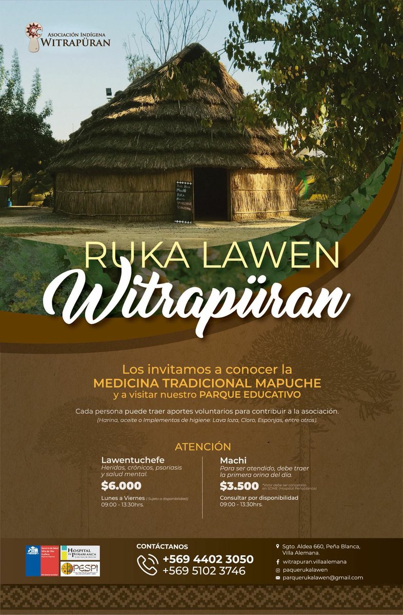 ATENCIÓN DE MACHI MES OCTUBRE DEL 22 al 26 llamar a los teléfonos 👉🏼 +56 9 5102 3746- +56 9 4402 3050📞👌🏼