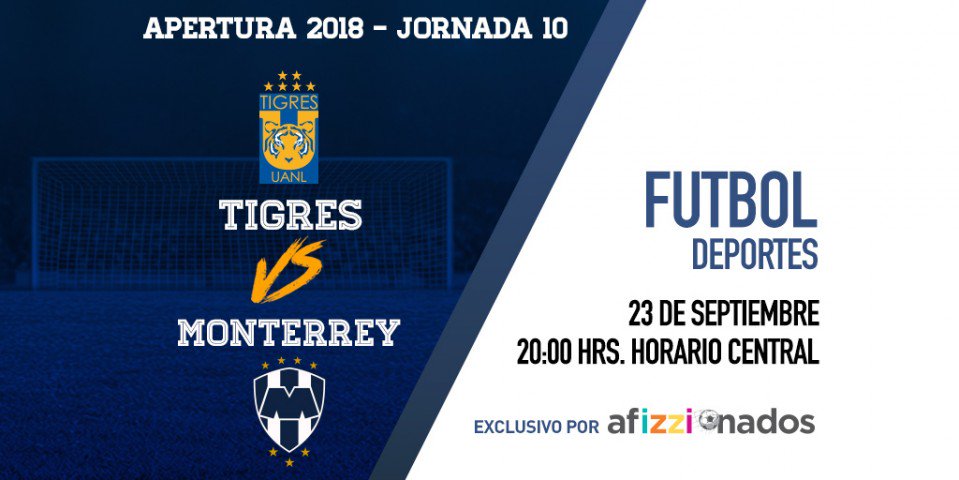 En Monterrey existen dos tipos de personas: los que le van a Tigres y los que le van a Rayados. Sigue esta noche el Clásico Regio en exclusiva por afizzionados. https://t.co/r0IhB0wMQ9