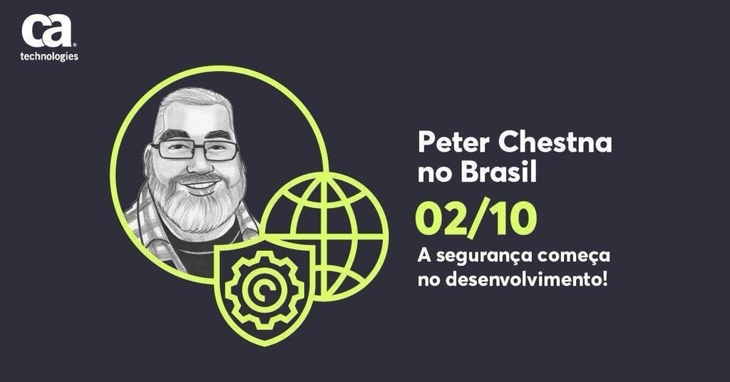 m3corp's tweet photo. No dia 2/10, @PeteChestna, referência mundial em #DevSecOps, estará pela primeira vez no Brasil para compartilhar a sua experiência. Participe do Evento Gratuito! Inscreva-se aqui! Sessão 1: https://t.co/aXSd8sCay0  Sessão 2: https://t.co/RWrvdf5Kpd https://t.co/NBEq2oClJq